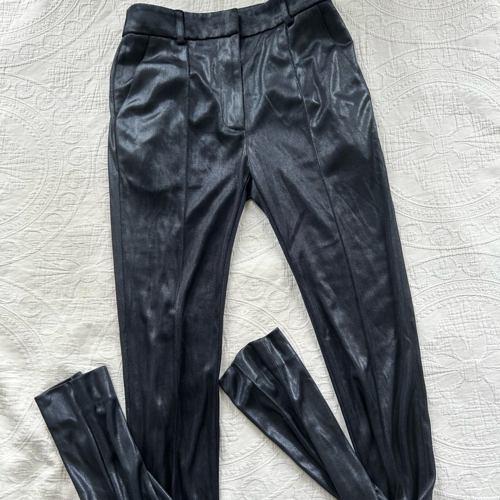 Mesh Navy Skinny Pants
